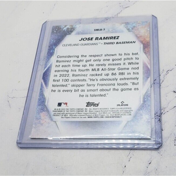 2023 Topps Series 1 Stars Of MLB #SMLB-7 Jose Ramirez Cleveland Guardians - Picture 4 of 4